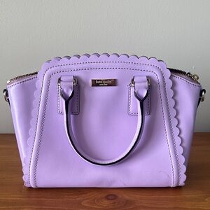 Kate Spade Lavender Scalloped Satchel